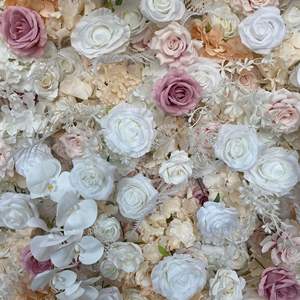 Panneau mural floral élégant 8x8 pieds, toile <span class=keywords><strong>de</strong></span> fond florale, OEM, Artificiales Parete Floreale, Blumenwand Artificielle, Mur <span class=keywords><strong>De</strong></span> Fleurs - Product Image 4