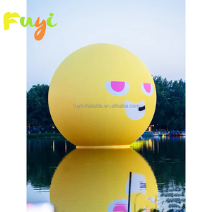 Globo Inflable Amarillo con Cara Sonriente, Globo Inflable con <span class=keywords><strong>Emoji</strong></span> para Decoración Divertida al Aire Libre - Product Image 5