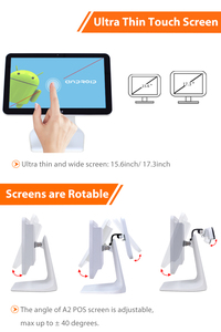 ZHONGJI A02 15,6 Zoll 10-Punkt-Kapazitiver Touchscreen <span class=keywords><strong>Android</strong></span> <span class=keywords><strong>11</strong></span>/12 POS-Kassensystem 128/256GB Speicher 8/16GB RAM 2 Jahre Garantie - Product Image 4