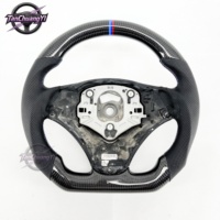 Volant de voiture sport en cuir et fibre de carbone véritable pour BMW E90 E92 E93 pour BMW E87 2004/2008