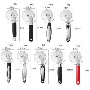 سكين أسطوانية بيتزا محمولة بأنماط مختلفة من الفولاذ المقاوم للصدأ ، أدوات قطع كعكة الخبز من الدرجة الغذائية للخبز - Product Image 2