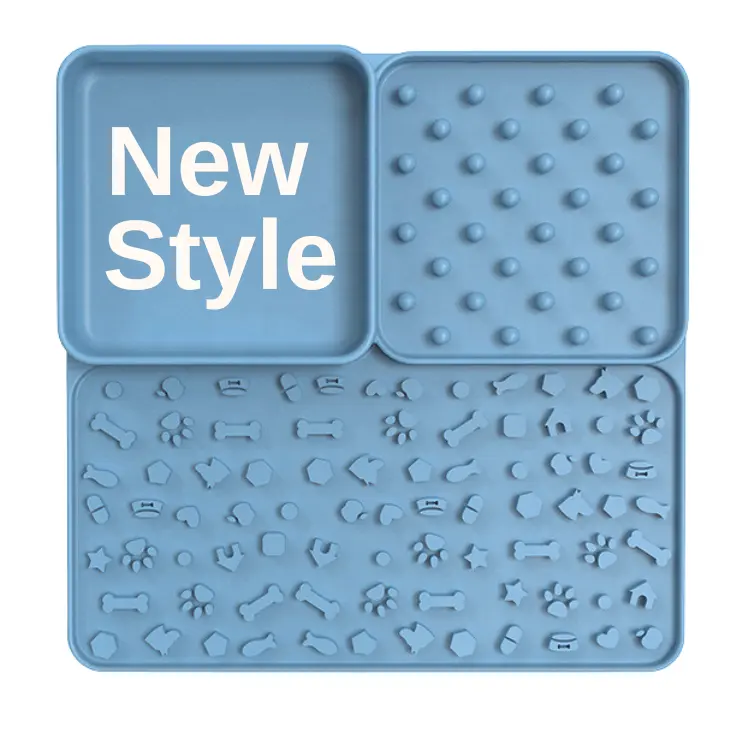 New Style Pet Slow Food Leck matte Hund lecken Platte Hund Utensilien Pet Multifunktion ale Silikon Lick Mat