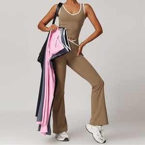 Women's Sports Wear Gym Fitness Yoga Sets Fitness Clothing Activewear Sets Women Sportswear V Waist Workout Clothes for Women - Product Image 1