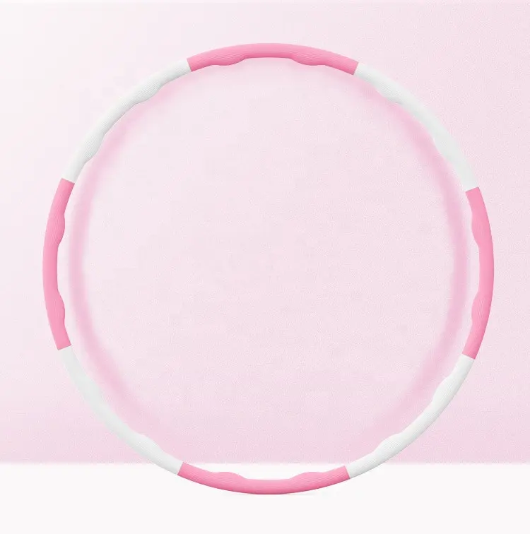 Detachable Fitness Hula Ring Circle Weighted Exercise Hoop 8 Section for Adul Weight Loss Exercise and Kids