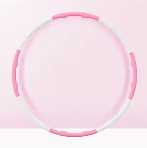 Detachable Fitness Hula Ring Circle Weighted Exercise Hoop 8 Section for Adul Weight Loss Exercise and Kids