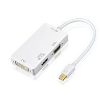 Adaptateur Mini DisplayPort vers HDTV VGA DVI pour iMac MacBook Pro Mac Mini, sortie triple écran, connexion 3 en 1, station d'accueil