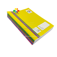 Mon carnet coloré A4 à lignes simples, 140 pages, couverture rigide, pour exercices