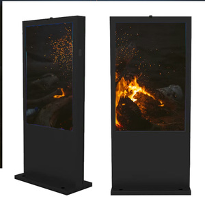 Écran publicitaire LCD extérieur de 55 pouces avec écran tactile étanche, kiosque totem LED et signalisation numérique Android - Product Image 1