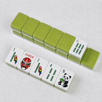 Masque Thème Style National, Ensemble de Mahjong de Luxe Style Américain, Acrylique Haut de Gamme 4 Couches, Taille Personnalisée, Étanche, Portable, Original