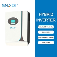 Kit híbrido de panel solar fuera de la red para uso doméstico completo 3000W-6000W con inversor de 5KVA y controlador MPPT de batería de iones de litio