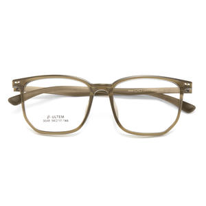 Montures de lunettes carrées Beta Ultem 54-17-146, monture complète, unisexe, tendance mode, verres plats, origine Danyang - Product Image 1