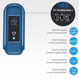 Chargeur numérique domestique standard américain pour véhicules à énergie nouvelle SAE J1772 8A/10A/13A/16A avec prises et fiches commutables - Product Image 1