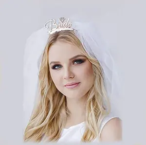 Cô Dâu bên được hairband Mạng Che Mặt phổ biến thời trang bachelorette cô dâu vương miện Headband Mạng Che Mặt