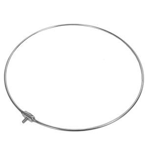 Anneau de filet de pêche en acier inoxydable 30cm 40cm 45cm 50cm, tête de filet de pêche pliable entièrement filetée, interface universelle 8mm - Product Image 2