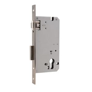 JIXIN Poignée de porte extérieure motorisée Panneau de démolition moleté Outils d'ouverture Serrure de porte intelligente Corps en acier inoxydable Taille mortaise - Product Image 1