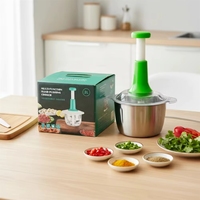 Hete Aanbieding Huishoudelijke Voedselhakselaar, Groente- en Fruit Snijder, Multifunctioneel RVS Keukenapparaat