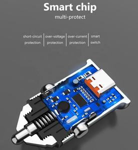 Tendenza 45W QC3.0 PD 3.0 ricarica rapida per auto 5V/3A 20W USB tipo C tutto in metallo Mini SCP telefono cellulare veloce 5V/3A 20W USB tipo C - Product Image 5