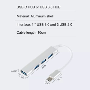 Bộ Chuyển Đổi USB C HUB 3.0 3.1 Tốc Độ Cao Type C 4 Cổng Multi USB Splitter OTG Cho HUAWEI Xiaomi Lenovo Macbook Máy Tính PC - Product Image 5