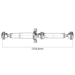 Arbre de transmission arrière en acier de haute qualité, assemblage d'arbre de transmission, marque HELI, compatible avec Jeep Grand Cherokee 2011-2019 AWD OE52123631AA - Product Image 5