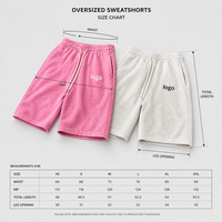 Shorts en coton épais vintage RAMAX pour hommes, shorts de survêtement graphiques surdimensionnés, streetwear personnalisé, grunge, vente en gros, fournisseur d'usine