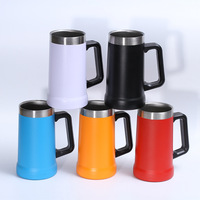 Chope à bière classique Big Grip de 24 oz, tasse et gobelet isothermes pour fête, 24 oz