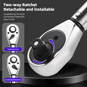 <span class=keywords><strong>Clé</strong></span> <span class=keywords><strong>dynamométrique</strong></span> industrielle à tête interchangeable, en acier au chrome-vanadium, de qualité OEM, pour la réparation automobile - Product Image 3