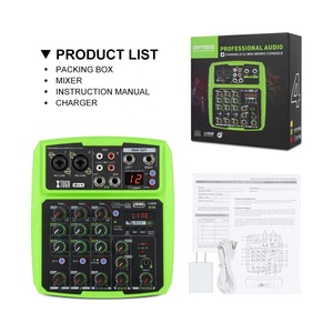 China supplier professional audio mixer 4 channel bluetooth mixing console - Product Image 6