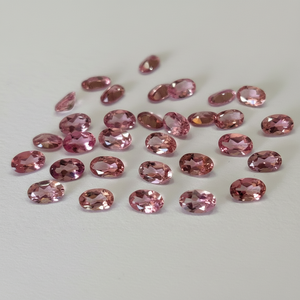 Turmalina Rosa natural facetada ovalada 3x5mm a 4x6mm calidad superior AAA calidad-turmalina Rosa suelta facetada - Product Image 1