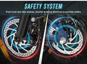 Bicicleta plegable eléctrica de velocidad limitada de 25 km/h con certificación CE, garantía en el extranjero, neumático grueso, engranajes de 7 velocidades, Motor sin escobillas plegable - Product Image 4