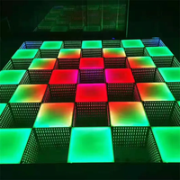 Carreaux de lumière LED RVB pour l'extérieur, éclairage linéaire au sol pour piste de danse, allée en brique, IP67