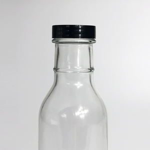 Bouteille en verre ronde de 12 oz de haute qualité pour <span class=keywords><strong>ketchup</strong></span>, avec bouchon à vis et impression sérigraphique pour sauce - Product Image 5