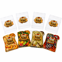 Sachets Mylar personnalisés de 3,5 g avec boîte pliable transparente en plastique, sachet refermable anti-odeur à fermeture éclair, pochette verticale 3,5 Exotic Cali Packs