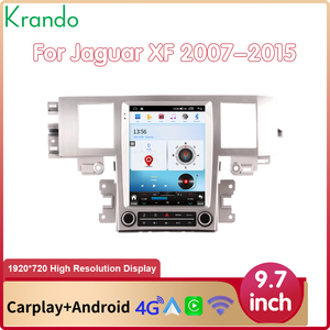 Krando 9.7 pouces Tesla Style voiture Navigation pour <span class=keywords><strong>Jaguar</strong></span> XF 2007-2015 Android voiture multimédia GPS sans fil CarPlay 4G carte SIM - Product Image 3