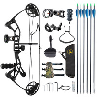 TOPOINT ARCHERY M2 Paquete de arco y flecha compuesto para jóvenes Arco de tiro con arco para niños/jóvenes Arco de caza de 21 cm OEM/ODM