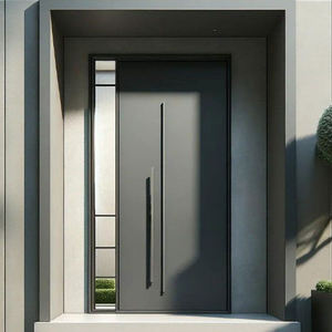 Portes de sécurité d'entrée en aluminium résidentielles américaines ZEKIN pour villa extérieure, maison principale, porte antivol - Product Image 3