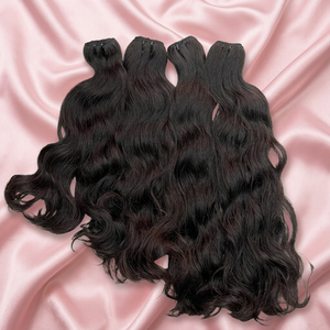 Cheveux Humains Vietnamiens 100% Naturels Ondulés, Tissage Machine Pure Essence, Prêts à Expédier, Texture Volumineuse, Cuticules Saines, Doux - Product Image 2