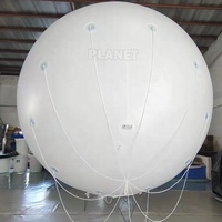 Grand Ballon Hélium Flottant Jaune en PVC, Lune Gonflable pour Parade à Vendre