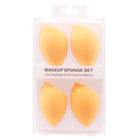 Éponge de maquillage Super douce, vente en gros d'usine, 4 pièces, éponge de poudre cosmétique, mixeur d'éponge de beauté Morandi