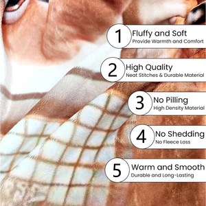 OEM <strong>Printed</strong> Flannel Warm Cape Wearable Custom Hooded Christmas Oversized <strong>Throw</strong> Blankets for Sofa Bed Living Room Bedroom - Product Image 4