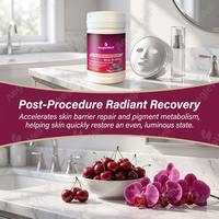 Poudre éclaircissante L-Glutathion Plus à marque privée OEM, Glutathion avec Vitamine C, Acide Hyaluronique, Biotine et Collagène Marin
