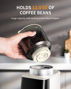 Conical <strong>Burr</strong> Espresso Coffee Grinder 51 Precise Settings Electric Mill with Portafilter <strong>Holder</strong>, 2-12 Cups Adjustable Grinder - Product Image 6