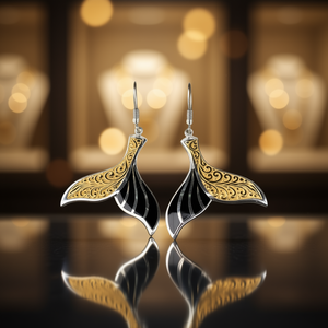 Orecchini Pendenti Eleganti a Forma di Ali in Argento 925 Placcato Oro 22k con Cristalli Vintage e Strass, per Uso Quotidiano Femminile - Product Image 2