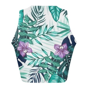 Gran oferta Hawaii flor y hoja impresa verano transpirable señora Sexy Tops moda polinesio patrón chaleco <span class=keywords><strong>mujer</strong></span> Skinny Tank Top - Product Image 4