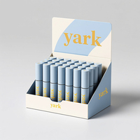 Cajas de Exhibición de Mostrador Impresas Personalizadas al por Mayor, Recicladas, con Insertos para Cosméticos, Maquillaje, Productos de Belleza Pequeños, Uso Minorista