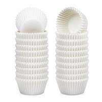 Doublures à cupcakes blanches étuis à cupcakes tasses de cuisson étui à muffins en papier de qualité alimentaire personnalisé porte-plateau