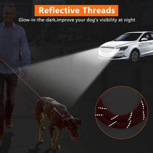 NTR guinzaglio per cani lungo 50 piedi per cani di piccole dimensioni di medie dimensioni comodo manico imbottito di controllo cavo girevole gancio bloccabile per camminare - Product Image 2