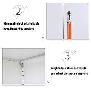 Sale Good Quality OEM Capacity File <strong>Storage</strong> Cupboard Office Steel <strong>Lockable</strong> Adjustable Shelving Document <strong>Storage</strong> 2 Door <strong>Cabinet</strong> - Product Image 6