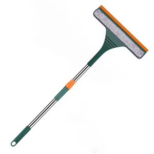 Outils de nettoyage de vitres 2 en 1 à double <span class=keywords><strong>lame</strong></span> latérale Raclette de douche en caoutchouc à usage multiple pour miroir en verre Raclette de fenêtre - Product Image 1