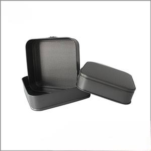 20,22,24 cm Sartenes cuadrados con forma <span class=keywords><strong>de</strong></span> resorte para pasteles Sartenes antiadherentes a prueba <span class=keywords><strong>de</strong></span> fugas, 3 piezas <span class=keywords><strong>de</strong></span> juego - Product Image 2