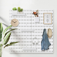 Panneau perforé vertical, panneau de séparation de rangement à clipser pour bureau, design moderne et simple, bureau, cuisine, salle de bain, dortoir